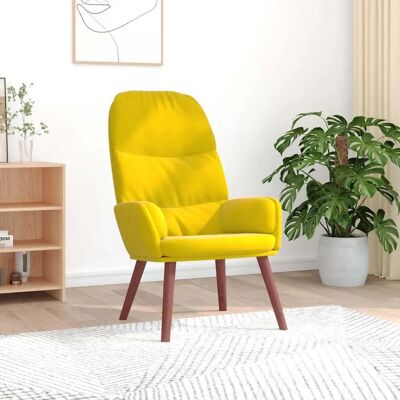 vidaXL Relaxsessel Gelber Samt - Entspannungsmöbel vidaXL Relaxsessel Gelber Samt - Entspannungsmöbel