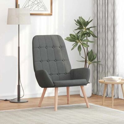 Fauteuil Relax en Tissu Gris Foncé VIDAXL - Publicité Fauteuil Relax en Tissu Gris Foncé VIDAXL - Publicité