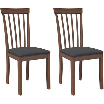 vidaXL Massivholz Gummibaum - Esszimmerstuhl - Ergonomisch vidaXL Massivholz Gummibaum - Esszimmerstuhl - Ergonomisch