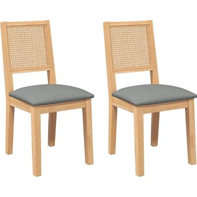 Conjunto 2 Cadeira De Jantar Vidaxl Marrom Borracha - Publicité Conjunto 2 Cadeira De Jantar Vidaxl Marrom Borracha - Publicité