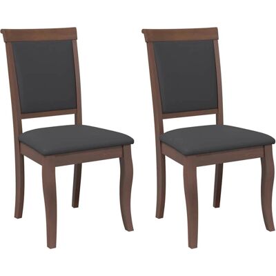 VidaXL Model 4102487 Ergonomische rubberhout eetkamerstoel VidaXL Model 4102487 Ergonomische rubberhout eetkamerstoel
