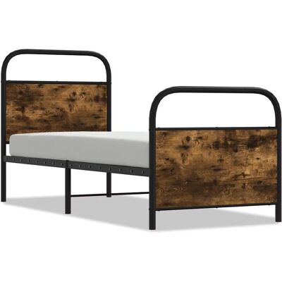 vidaXL 4100217 Räuchereiche Bettgestell - bed frame vidaXL 4100217 Räuchereiche Bettgestell - bed frame