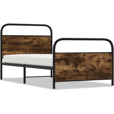 vidaXL Metallbett 4100220 Räuchereiche - Bettgestell vidaXL Metallbett 4100220 Räuchereiche - Bettgestell
