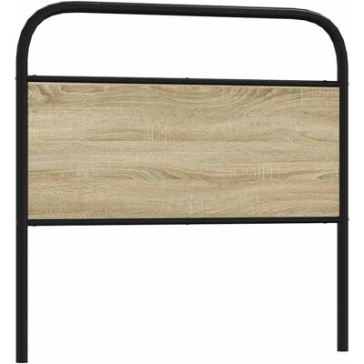 vidaXL Headboard Sonoma Oak 90 cm Steel and Engineered Wood - Hoofdbord vidaXL Headboard Sonoma Oak 90 cm Steel and Engineered Wood - Hoofdbord
