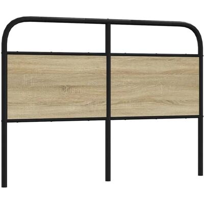 vidaXL Headboard Sonoma Oak 135 cm Steel and Wood - Headboard vidaXL Headboard Sonoma Oak 135 cm Steel and Wood - Headboard