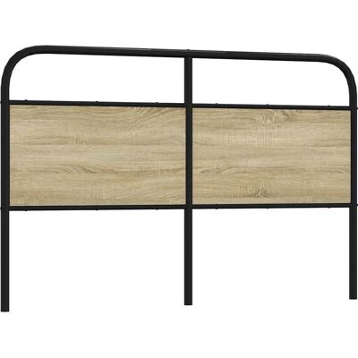 vidaXL Hoofdbord Sonoma Eik Staal - Voor 160 cm Bed vidaXL Hoofdbord Sonoma Eik Staal - Voor 160 cm Bed