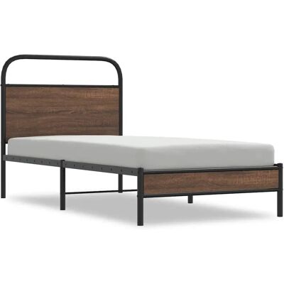 vidaXL 4100458 Bettgestell - Braun Eiche - Bettgestell vidaXL 4100458 Bettgestell - Braun Eiche - Bettgestell