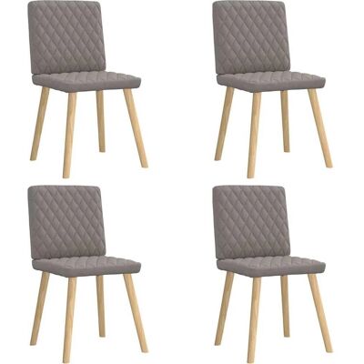 vidaXL 4 Taupe Esszimmerstühle - Esszimmerstühle vidaXL 4 Taupe Esszimmerstühle - Esszimmerstühle