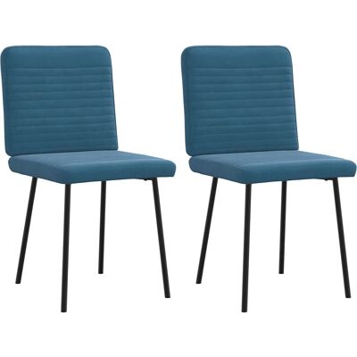 VidaXL Modell 3315243 - Blau Samt Esstischstuhl VidaXL Modell 3315243 - Blau Samt Esstischstuhl