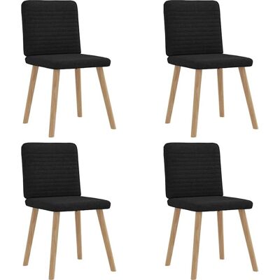 vidaXL Esszimmerstuhl 4er Set Schwarz - Esszimmermöbel vidaXL Esszimmerstuhl 4er Set Schwarz - Esszimmermöbel