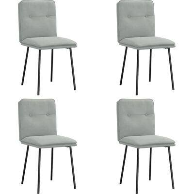 VidaXL 3315409 Graue Leinen Velours Esszimmerstuhl - Esszimmerstuhl VidaXL 3315409 Graue Leinen Velours Esszimmerstuhl - Esszimmerstuhl