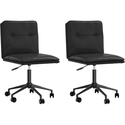 Vidaxl Schwarze Kunstleder Esstühle - Esszimmerstühle Vidaxl Schwarze Kunstleder Esstühle - Esszimmerstühle