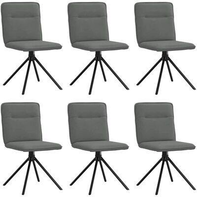 VidaXL 3315603 Donkergrijze Eetkamerstoelen - Eetkamerstoel VidaXL 3315603 Donkergrijze Eetkamerstoelen - Eetkamerstoel