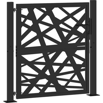 Vidaxl - Gartentor Schwarz Stahl Wetterfest - Gartentor Vidaxl - Gartentor Schwarz Stahl Wetterfest - Gartentor
