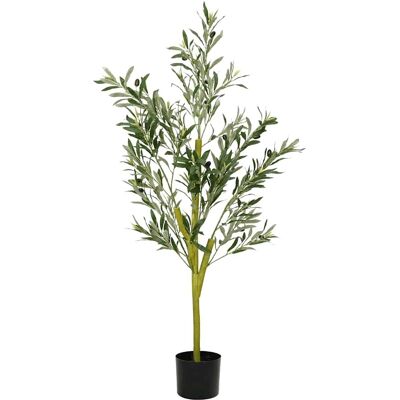vidaXL Sztuczne drzewo oliwne - 450 liści - 120 cm - Roślina sztuczna vidaXL Sztuczne drzewo oliwne - 450 liści - 120 cm - Roślina sztuczna