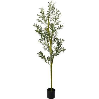 Arbre d'olivier artificiel - 200 cm, 800 feuilles, vert - Plante artificielle Arbre d'olivier artificiel - 200 cm, 800 feuilles, vert - Plante artificielle