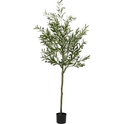 Sztuczne drzewo oliwne vidaXL - 180cm, Zielone, 700 Liści Sztuczne drzewo oliwne vidaXL - 180cm, Zielone, 700 Liści