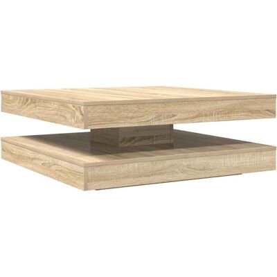 vidaXL 360-Grad drehbarer Sonoma Eichen Couchtisch vidaXL 360-Grad drehbarer Sonoma Eichen Couchtisch