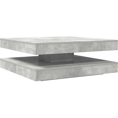 vidaXL 360° Drehbarer Beton-Grauer Couchtisch - Beistelltisch vidaXL 360° Drehbarer Beton-Grauer Couchtisch - Beistelltisch