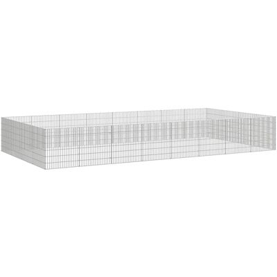 vidaXL Ocynkowane żelazo zewnętrzna klatka 54x60 cm - Klata dla zwierząt vidaXL Ocynkowane żelazo zewnętrzna klatka 54x60 cm - Klata dla zwierząt