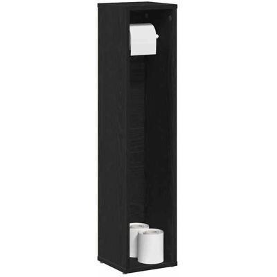 vidaXL Badeværelsesskab sort 20,5x20x90 cm - Badeværelsesmøbler vidaXL Badeværelsesskab sort 20,5x20x90 cm - Badeværelsesmøbler
