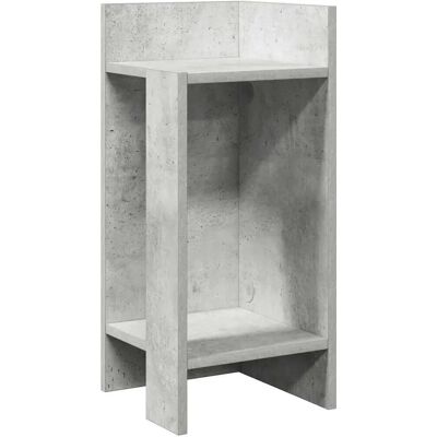 vidaXL 858548 Table d'appoint gris béton avec étagère - Table d'appoint / de coin - Publicité vidaXL 858548 Table d'appoint gris béton avec étagère - Table d'appoint / de coin - Publicité