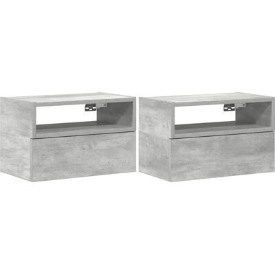 vidaXL 858603 Nachttisch - Wandmontierter Beistelltisch - Beton Grau vidaXL 858603 Nachttisch - Wandmontierter Beistelltisch - Beton Grau
