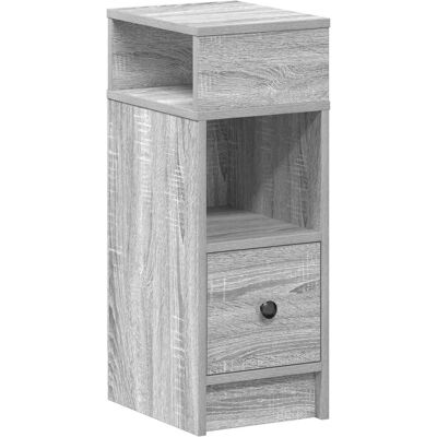 vidaXL Nachttisch mit Schublade Grey Sonoma - Bedside table vidaXL Nachttisch mit Schublade Grey Sonoma - Bedside table