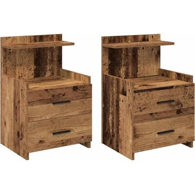 Vidaxl Oude Houten Nachtkastjes - Nachtkastjes Vidaxl Oude Houten Nachtkastjes - Nachtkastjes