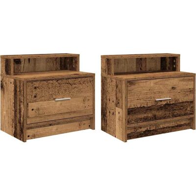 vidaXL 858683 Nachtkastje - Bedside Table met Lade vidaXL 858683 Nachtkastje - Bedside Table met Lade