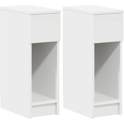 vidaXL Yöpöytä - 1 laatikko Valkoinen vidaXL Yöpöytä - 1 laatikko Valkoinen