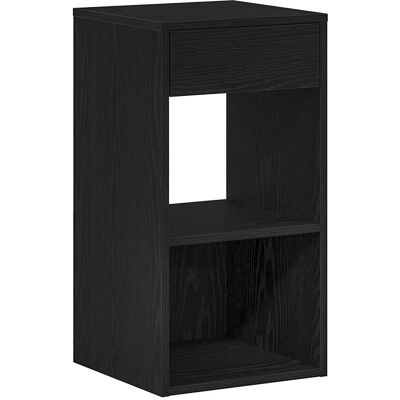 vidaXL Nachttisch - Beistelltisch mit Schublade Schwarz 35x34x66,5 cm vidaXL Nachttisch - Beistelltisch mit Schublade Schwarz 35x34x66,5 cm