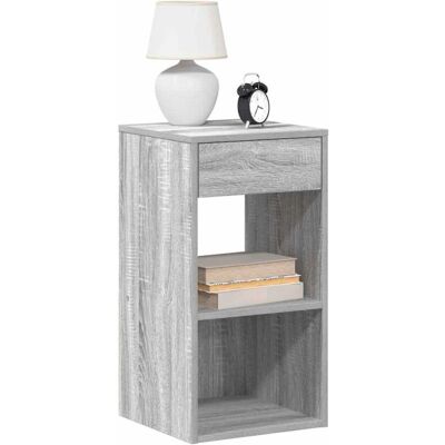 vidaXL Nachttische 2 Stück Grau Sonoma - Nachttisch-Set vidaXL Nachttische 2 Stück Grau Sonoma - Nachttisch-Set
