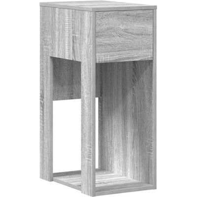 vidaXL 858736 Grijze Sonoma Computertoren Standaard met Lade - Bureau vidaXL 858736 Grijze Sonoma Computertoren Standaard met Lade - Bureau