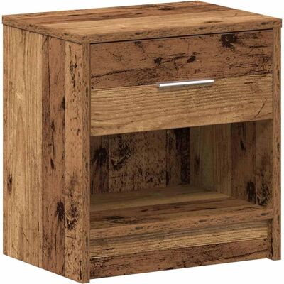 vidaXL Nachtkastje met lade - Reclaimed houtlook - 39x28x41 cm vidaXL Nachtkastje met lade - Reclaimed houtlook - 39x28x41 cm