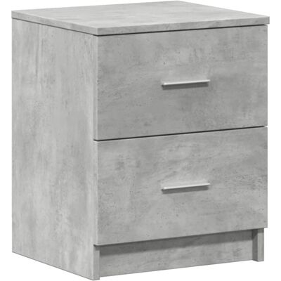 vidaXL Szafka nocna z 2 szufladami Szary Beton 40x36x50 cm vidaXL Szafka nocna z 2 szufladami Szary Beton 40x36x50 cm