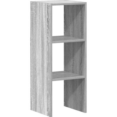 vidaXL Stapelbare Boekenkast Sonoma Grijs 30x30x80 cm - Boekenkast vidaXL Stapelbare Boekenkast Sonoma Grijs 30x30x80 cm - Boekenkast
