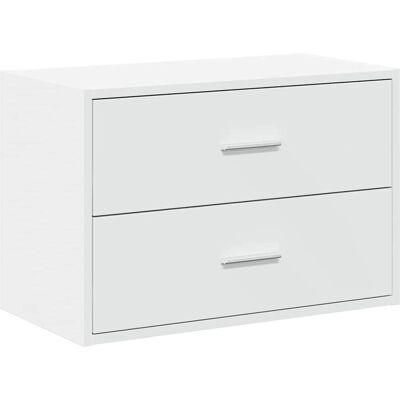 vidaXL Weiß 2-Schubladen Schrank - Stauraum Möbel vidaXL Weiß 2-Schubladen Schrank - Stauraum Möbel