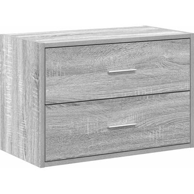 vidaXL Schrank mit 2 Schubladen Grau Sonoma - Schrank vidaXL Schrank mit 2 Schubladen Grau Sonoma - Schrank