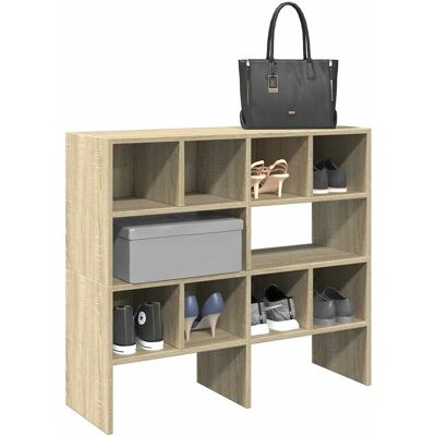 vidaXL Schuhregale Sonoma Eiche - 2 Stück stapelbar vidaXL Schuhregale Sonoma Eiche - 2 Stück stapelbar