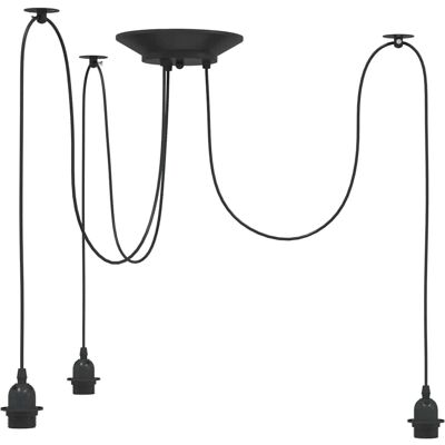 vidaXL Lampa wisząca z 5 oprawkami - Vintage lampa do kuchni i salonu vidaXL Lampa wisząca z 5 oprawkami - Vintage lampa do kuchni i salonu
