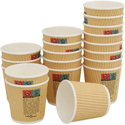 vidaXL Papieren koffiekopjes - 1000 st - Bruin - Koffiekoppen vidaXL Papieren koffiekopjes - 1000 st - Bruin - Koffiekoppen