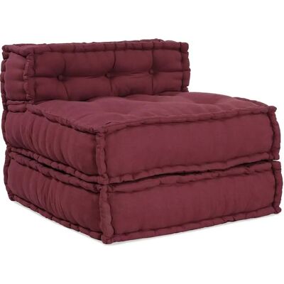 vidaXL Pouf Modular - Granate - 70x70x54 cm - Pouf vidaXL Pouf Modular - Granate - 70x70x54 cm - Pouf