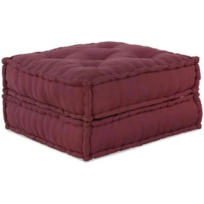 vidaXL Pouf Modular en Tissu Maroon - Pouf vidaXL Pouf Modular en Tissu Maroon - Pouf
