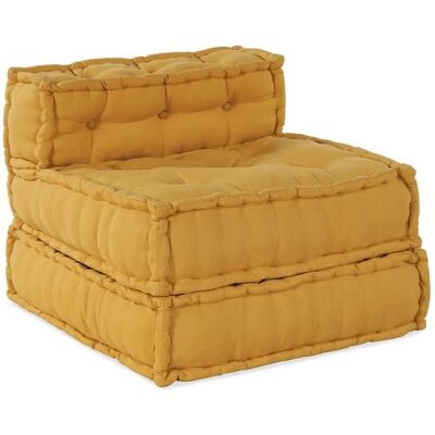 vidaXL Pouf Modular Jaune - Pièce de Canapé vidaXL Pouf Modular Jaune - Pièce de Canapé