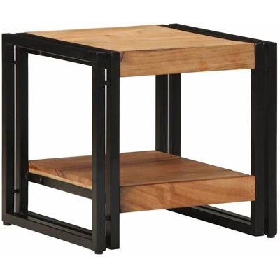 vidaXL Couchtisch - Akazienholz, Industriell Design, 40x40x38cm vidaXL Couchtisch - Akazienholz, Industriell Design, 40x40x38cm