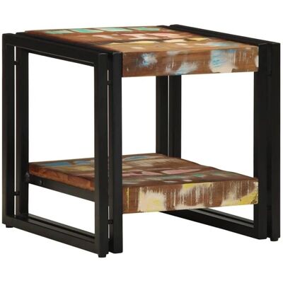vidaXL Multicolor Reclaimed Wood Coffee Table - Coffee Table vidaXL Multicolor Reclaimed Wood Coffee Table - Coffee Table