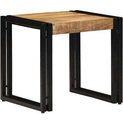 vidaXL Salontafel - Massief mango hout IJzer - Urban Stijl vidaXL Salontafel - Massief mango hout IJzer - Urban Stijl