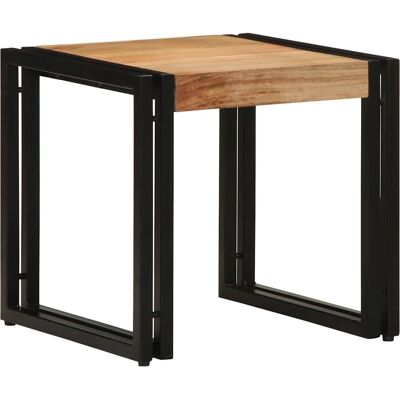 vidaXL Couchtisch - Massivholz Akazie, Eisen - 40x40x38 cm vidaXL Couchtisch - Massivholz Akazie, Eisen - 40x40x38 cm