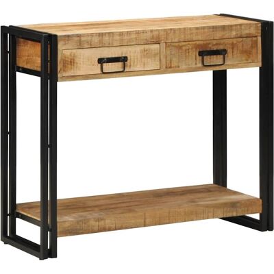 vidaXL - Mangowood Console - IJzer - Bruin - Console table vidaXL - Mangowood Console - IJzer - Bruin - Console table